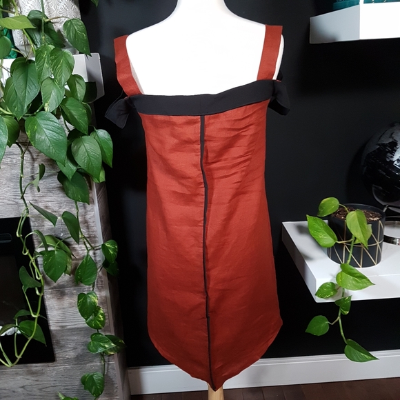 Linen Shift Dress - Picture 2 of 4